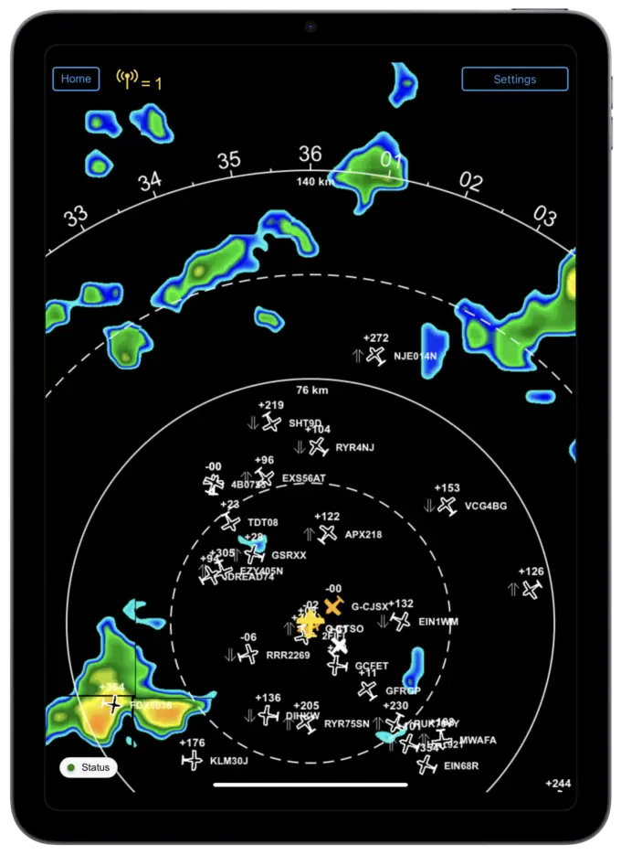 PilotAware FX - Radar View