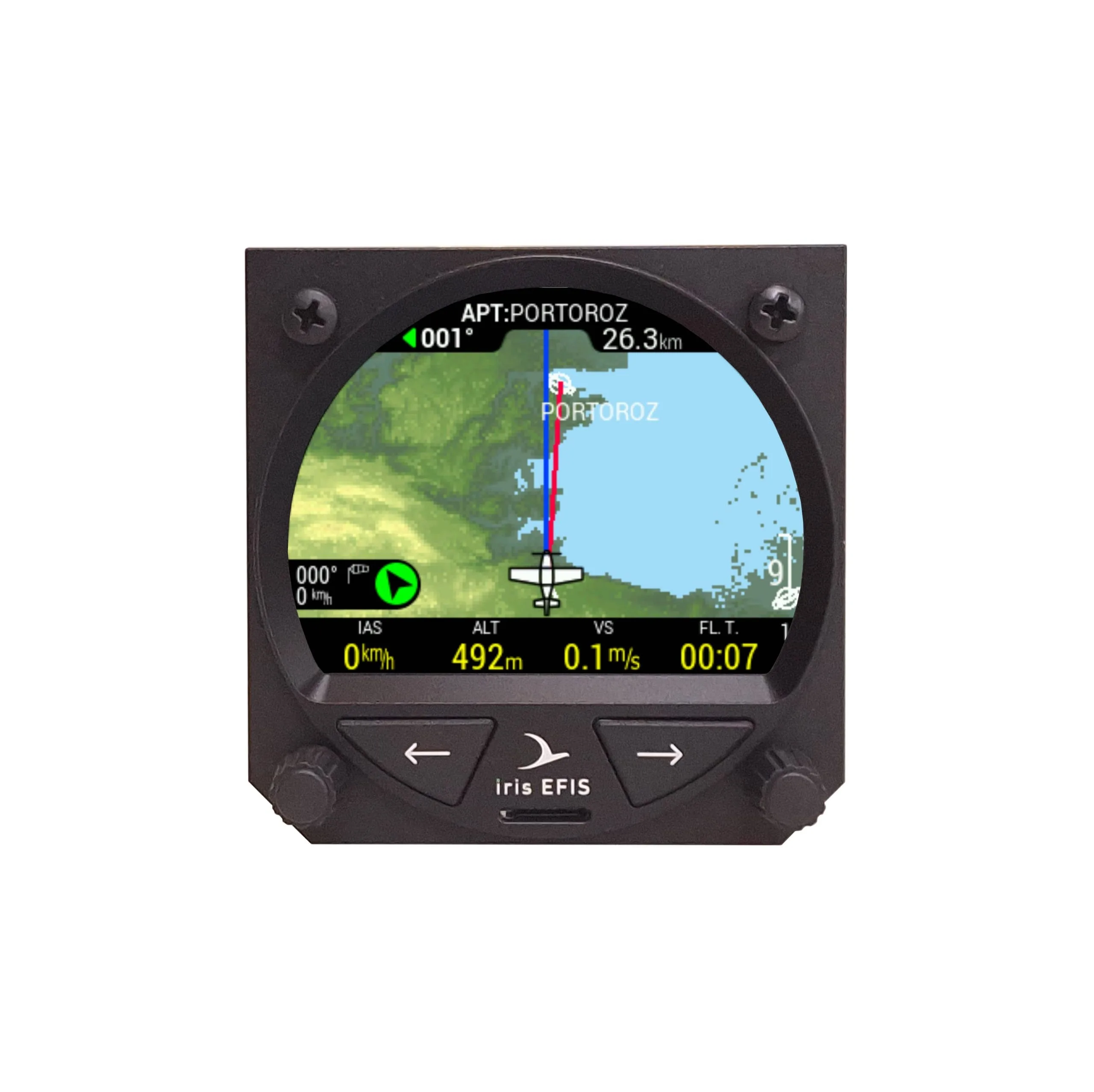 iris Efis Pro Display - Navigation